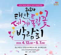 ‘260만 튤립의 향연’ 태안 세계튤립꽃박람회 4월 12일 개막